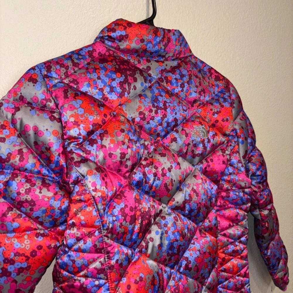 The North Face Aconcagua Girls Floral 550 Down Puffer Jacket 14/16
